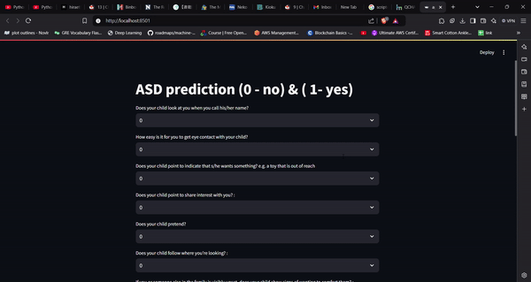 Autism Spectrum Disorder Prediction
